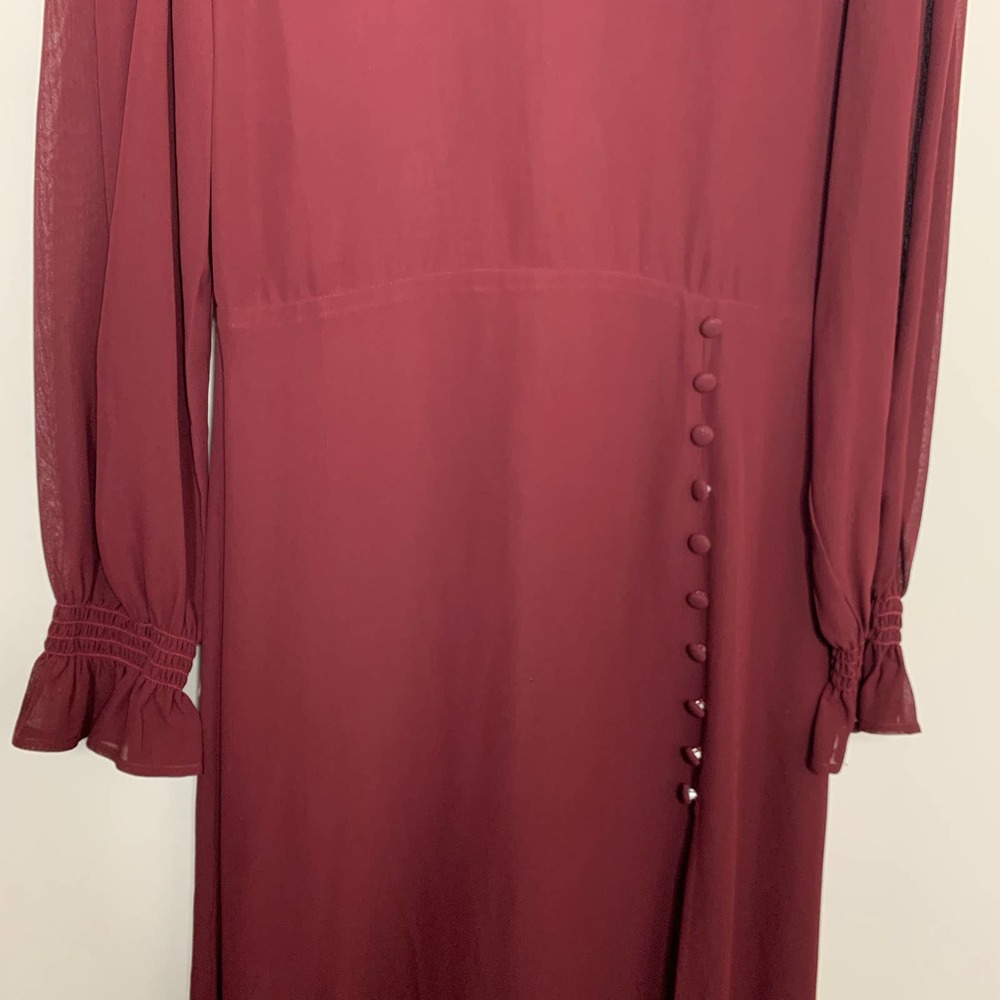Reformation Burgundy Midi Dress - Picture 5 of 16